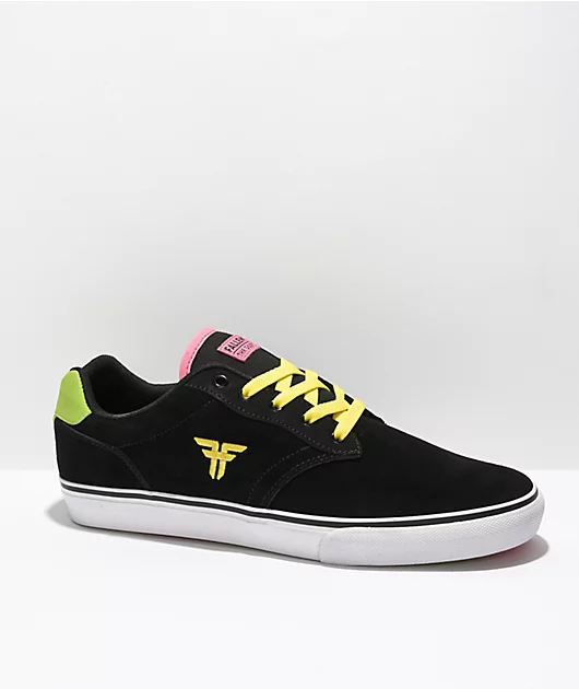 Fallen The Goat Black, Pink, & Green Skate Shoes