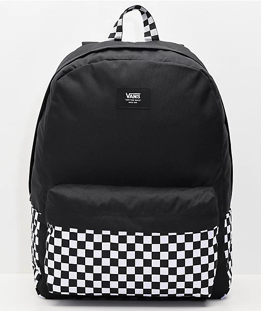 Vans Old Skool Black & White Checkerboard Backpack