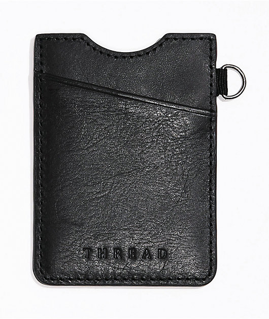 Thread Vertical Black Cardholder Wallet