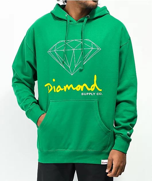 Diamond Supply Co. OG Sign Green Hoodie