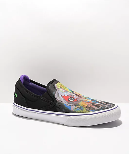 91323-emerica-x-dinosaur-jr.-wino-g6-black-purple-slip-on-skate-shoes-1.webp Emerica x Dinosaur Jr. Wino G6 Black & Purple Slip-On Skate Shoes