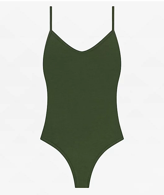 Ethika Basic Green Bodysuit