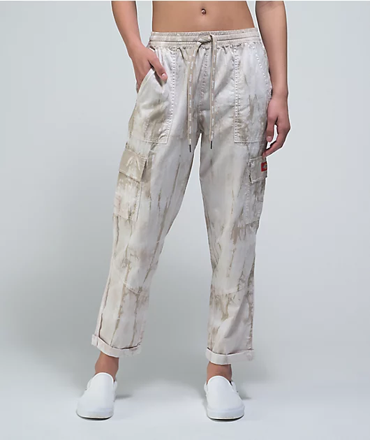 91811-dickies-lambchop-khaki-tie-dye-crop-cargo-pants-1.webp Dickies Lambchop Khaki Tie Dye Crop Cargo Pants