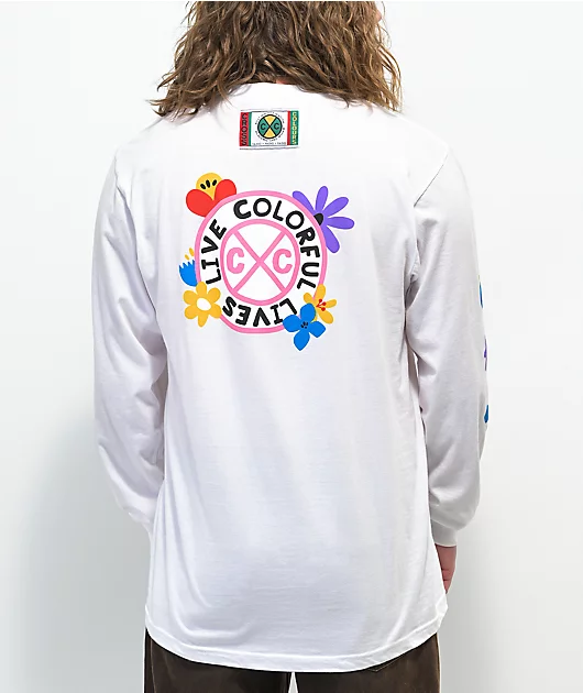 92038-cross-colours-live-colorful-lives-white-long-sleeve-t-shirt-1.webp Cross Colours Live Colorful Lives White Long Sleeve T-Shirt
