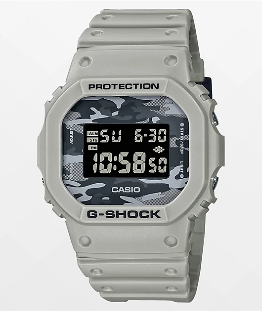 G-Shock DW5600CA-8 Grey Camo Digital Watch