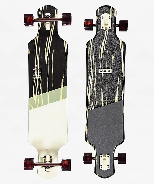 Globe Geminon Rock Macassar & Epitome 40\" Dropthrough Longboard Complete