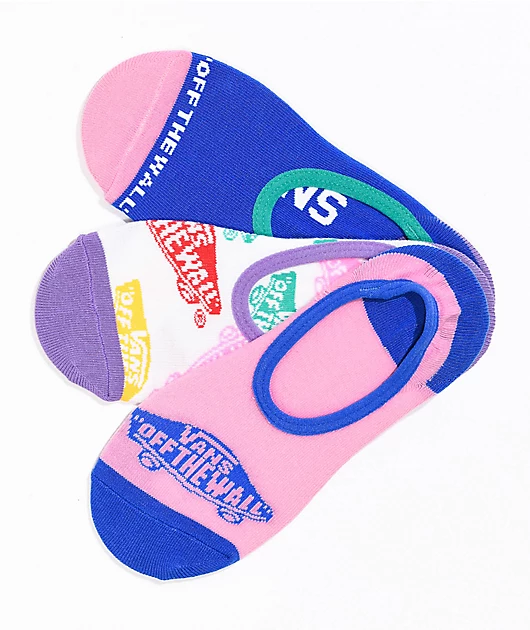 Vans Canoodle Skateboard 3-Pack No Show Socks