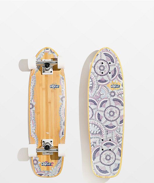 OBFive Em Carey Pastel 28\" Cruiser Skateboard Complete
