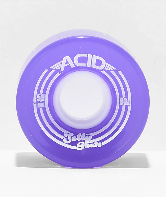ACID Chemical Co. Purple Jelly Shots 59mm 80a Longboard Wheels
