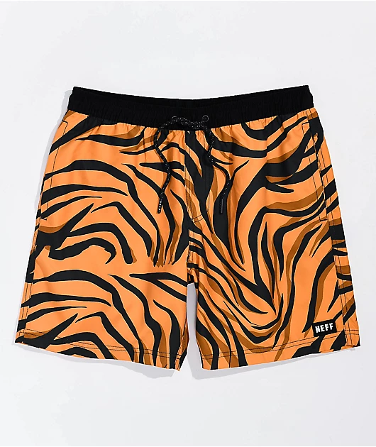 Neff Hot Tub Davis Brown Board Shorts