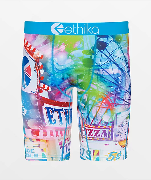 Ethika Kids' Spring Fair Blue Boxer Briefs
