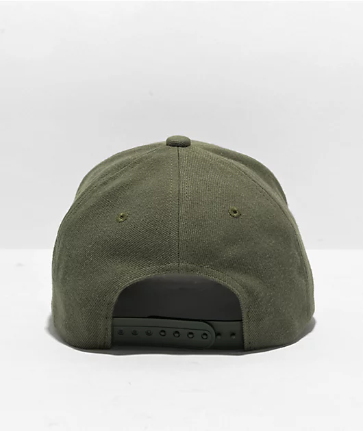Brixton Linwood Olive Snapback Hat