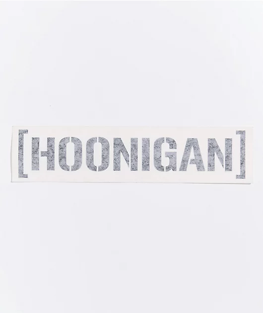 Hoonigan Logo Black Die-Cut Sticker
