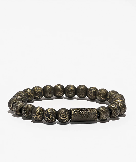 Rastaclat Anchor Black Beaded Bracelet