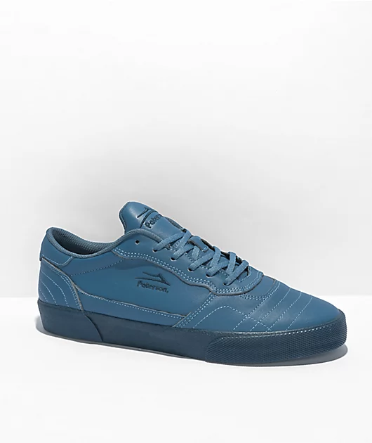 Lakai x Paterson Cambridge Blue Leather Skate Shoes