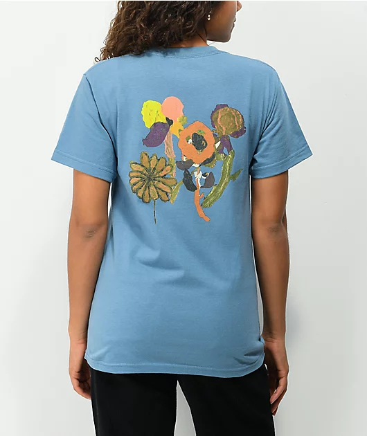 93495-girl-blooming-blue-t-shirt-1.webp Girl Blooming Blue T-Shirt