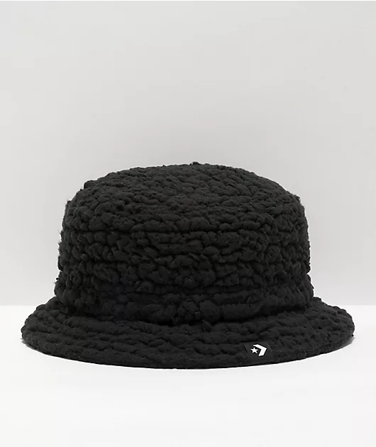 Converse Sherpa Black Bucket Hat