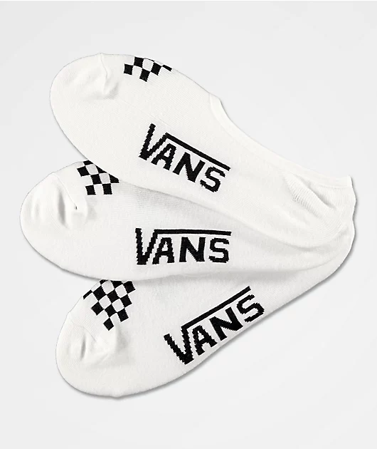 Vans Canoodle Classic White 3 Pack No Show Socks