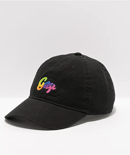 BROCKHAMPTON Gay Gradient Black Strapback Hat