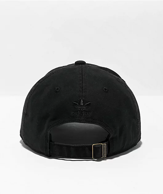 93665-adidas-relaxed-black-strapback-hat-2.webp adidas Relaxed Black Strapback Hat
