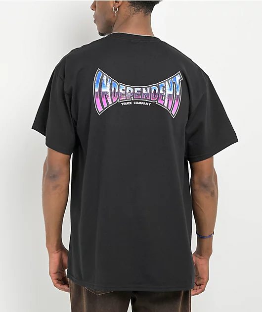 93681-independent-chrome-span-black-t-shirt-1.webp Independent Chrome Span Black T-Shirt