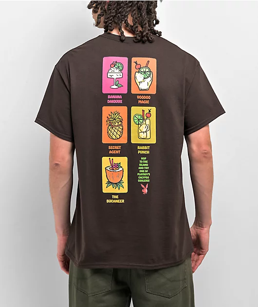 Color Bars x Playboy Happy Jamaica Brown T-Shirt