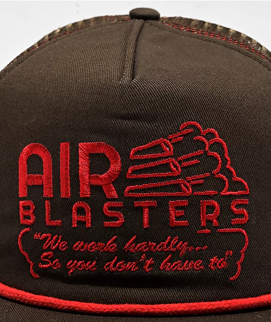 93833-airblaster-grampa-chocolate-red-trucker-hat-3.webp Airblaster Grampa Chocolate & Red Trucker Hat