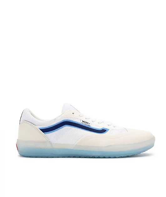 Vans Skate AVE Pro Marshmallow & Blue Skate Shoes