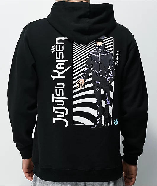 Episode x Jujutsu Kaisen Standing Gojo Black Hoodie