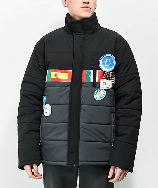 Cookies Award Tour Black Puffer Jacket