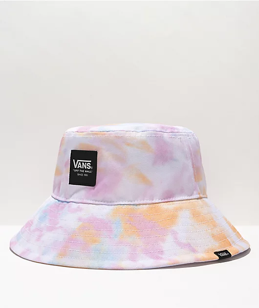 Vans Step Up White & Multi Tie Dye Bucket Hat