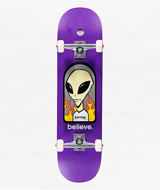 Thrasher x Alien Workshop Believe 8.25\" Skateboard Complete