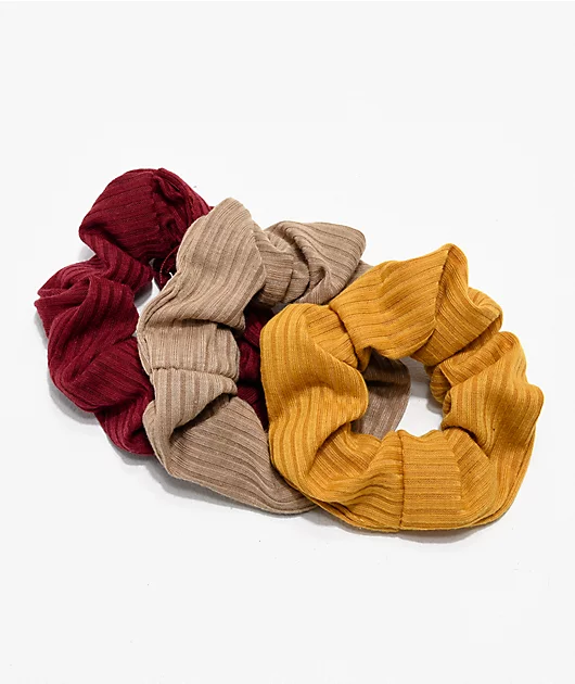 Stone + Locket Autumn 3 Pack Scrunchies