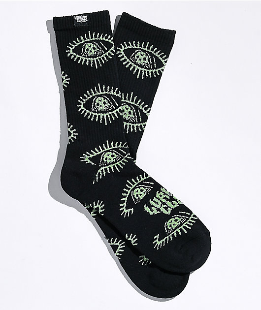 Lurking Class by Sketchy Tank Eye Glow In The Dark Crew Socks