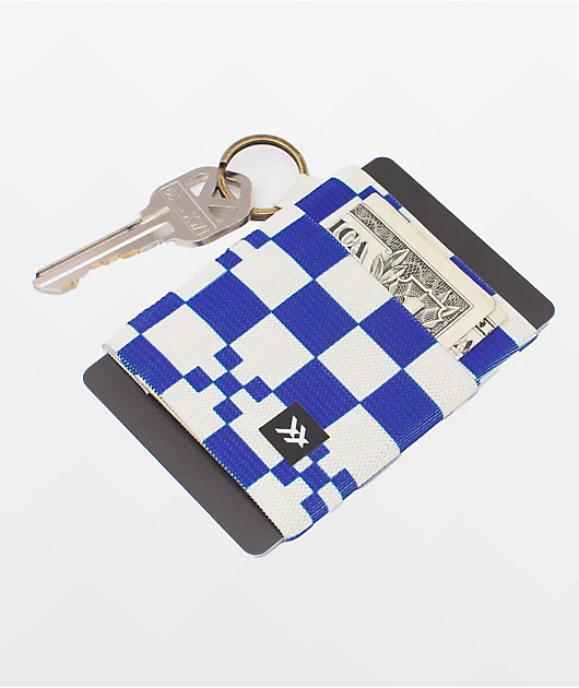 Thread Odyssey White & Blue Elastic Wallet