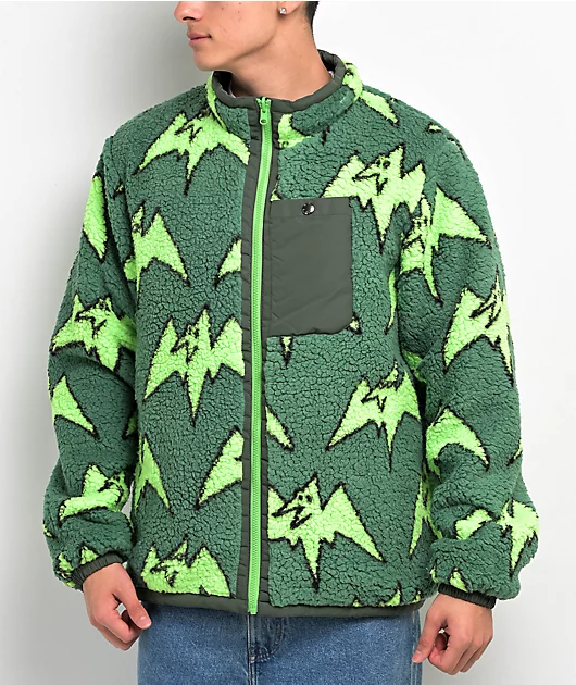 Airblaster Double Puff Green Reversible 5K Snowboard Jacket