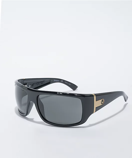 Dragon Vantage Shiny Black Smoke Sunglasses