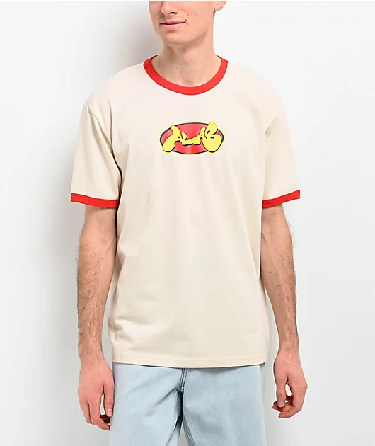 A.LAB Astro Cream Ringer T-Shirt