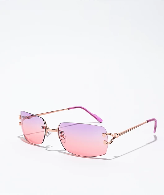 Y2K Pink & Purple Sunglasses