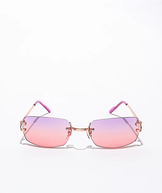 Y2K Pink & Purple Sunglasses