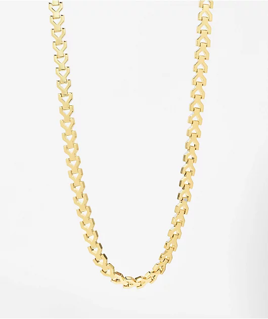 The Gold Gods Y-Link 22\" Yellow Gold Necklace