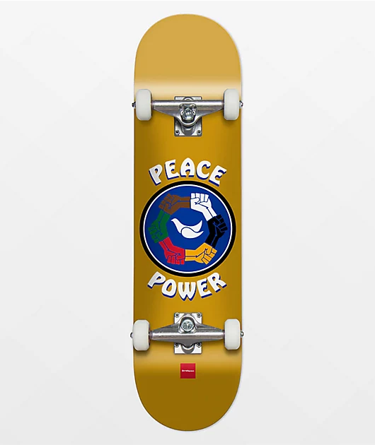 Chocolate Anderson Peace Power 8.25\" Skateboard Complete