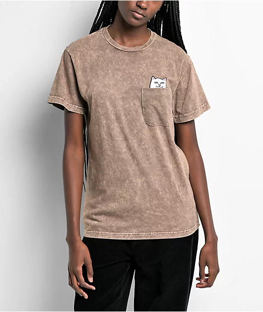 96040-ripndip-nermal-tan-mineral-wash-pocket-t-shirt-1.webp RIPNDIP Nermal Tan Mineral Wash Pocket T-Shirt