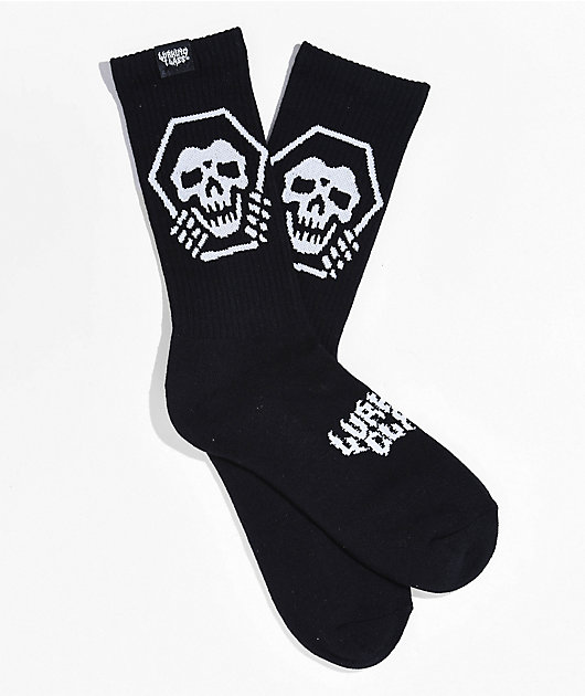 96165-lurking-class-by-sketchy-tank-coffin-black-crew-socks-1.jpg Lurking Class by Sketchy Tank Coffin Black Crew Socks