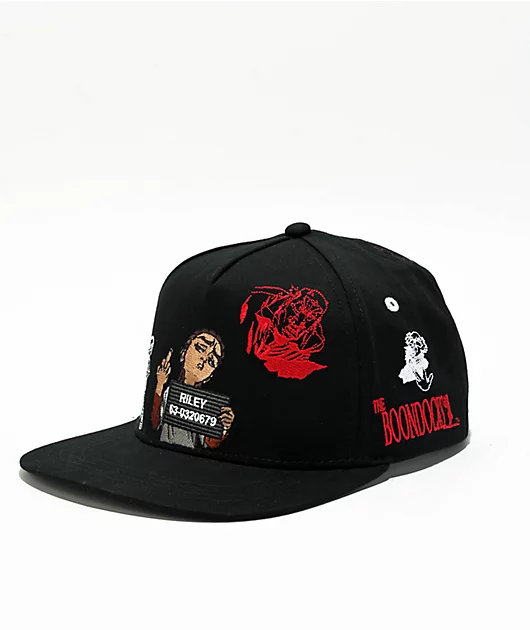 96408-the-boondocks-riley-embroidered-black-snapback-1.webp The Boondocks Riley Embroidered Black Snapback
