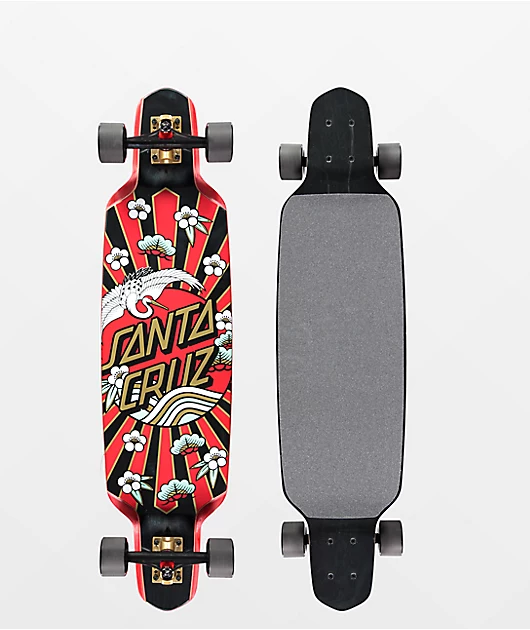 Santa Cruz Crane Dot 37.5\" Drop Through Longboard Complete