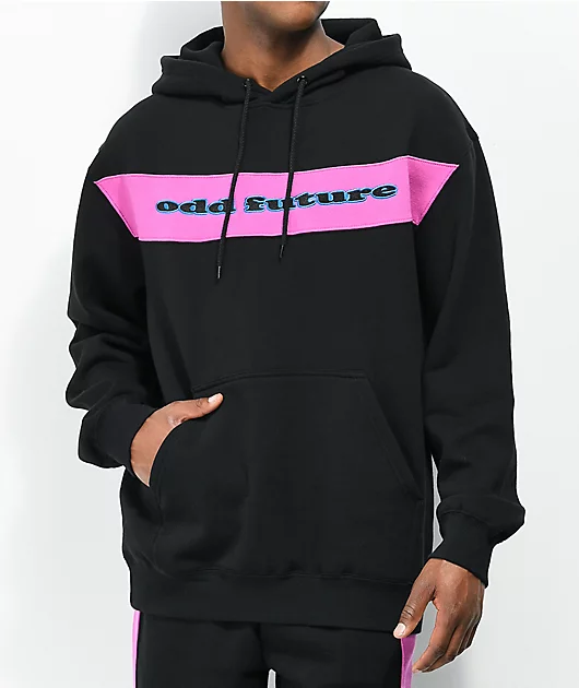 96996-odd-future-sew-in-stripe-panel-black-magenta-hoodie-1.webp Odd Future Sew In Stripe Panel Black & Magenta Hoodie