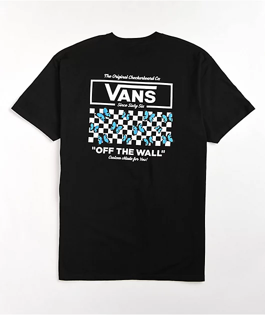Vans Butterfly Check Black T-Shirt