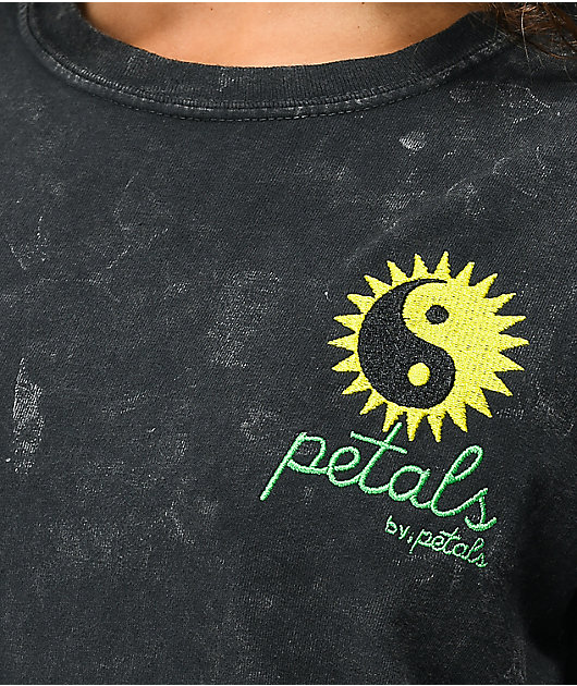 97283-petals-by-petals-and-peacocks-under-the-sun-black-wash-t-shirt-3.jpg Petals by Petals and Peacocks Under The Sun Black Wash T-Shirt
