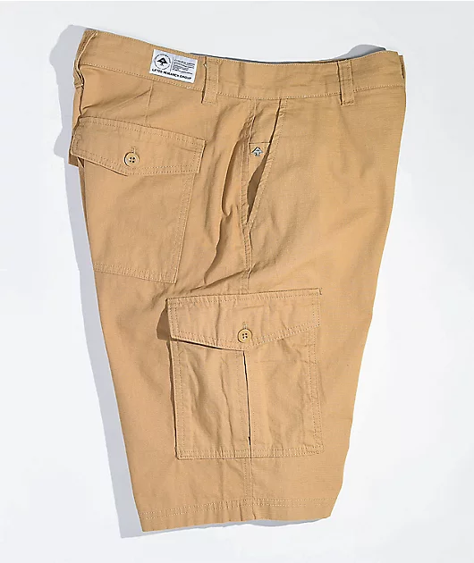 97345-lrg-rc-ripstop-khaki-cargo-shorts-4.webp LRG RC Ripstop Khaki Cargo Shorts